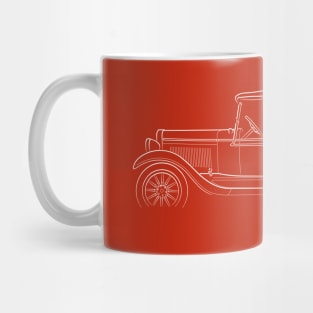 1928 Chevy Series AB National - profile stencil, white Mug